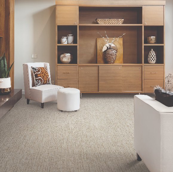 Classic bedroom with Mohawk SmartStrand Carpet flooring